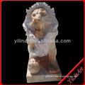 Mixed Color Vivid Marble Stone Lion Statues Design YL-D153